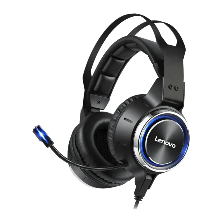 Cuffie da gioco Lenovo HS25 RGB con microfono e archetto