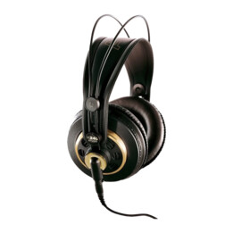 AKG K240 Studio-Kopfhörer mit Kopfbügel, halboffen, 3,5-mm-Klinkenstecker, 55 Ohm