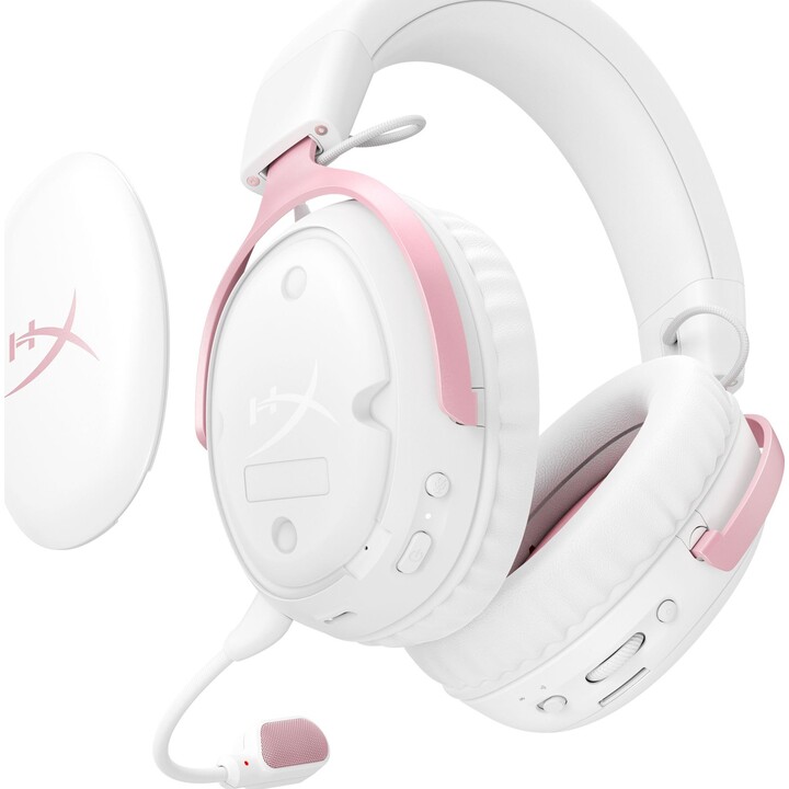 Cloud III S Wireless Gaming Headset, White/Pink - DG0R2AA