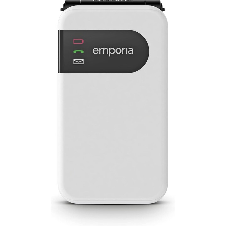 Emporia simplicidade glam 4g, unisoc ums9117, tela de 2,8 polegadas, branco