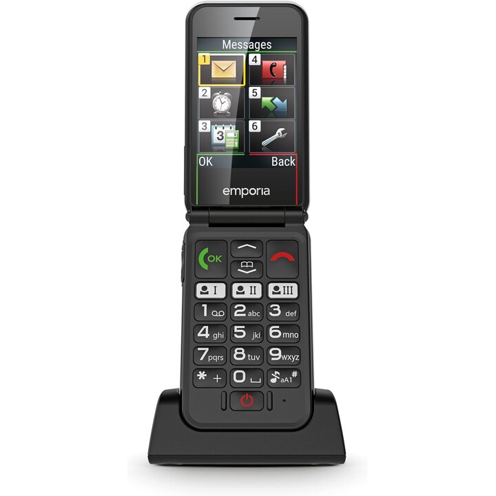 Emporia Simplicity Glam 4G, UNISOC UMS9117, 2,8 Zoll Bildschirm, weiß
