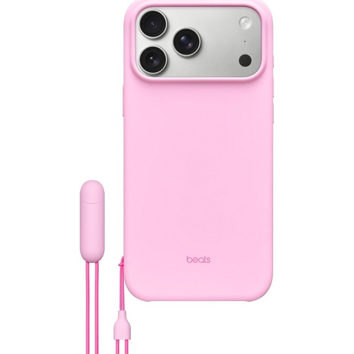 Capa Beats Apple com suporte integrado, MagSafe e controlo da câmara para o iPhone 17 Pro Max - Quartz Rose