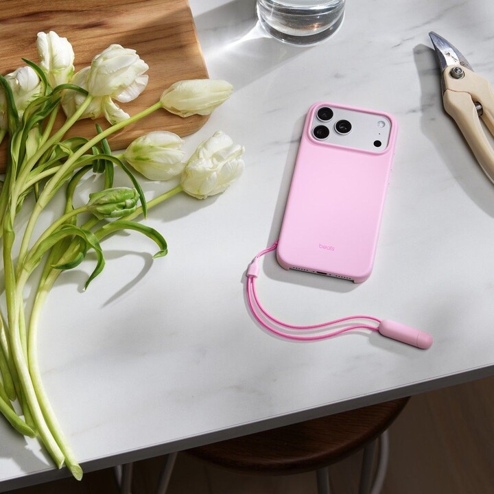 Capa Beats Apple com suporte integrado, MagSafe e controlo da câmara para o iPhone 17 Pro Max - Quartz Rose