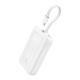 Power Bank Anker Zolo 10000mAh Branco MagSafe 7,5W 30W USB-C