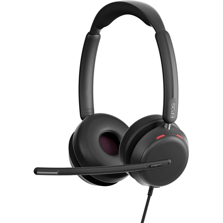 Casque stéréo USB-C OpenOffice EPOS IMPACT 860 avec adaptateur USB-A