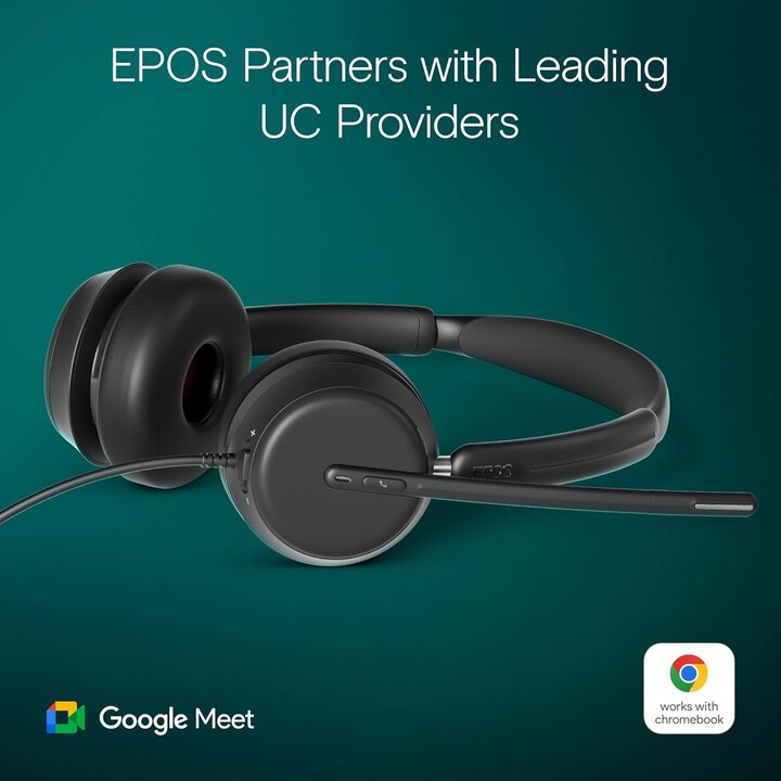 Auriculares estéreo USB-C OpenOffice EPOS IMPACT 860 con adaptador USB-A