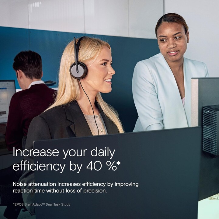 Casque stéréo USB-C OpenOffice EPOS IMPACT 860 avec adaptateur USB-A