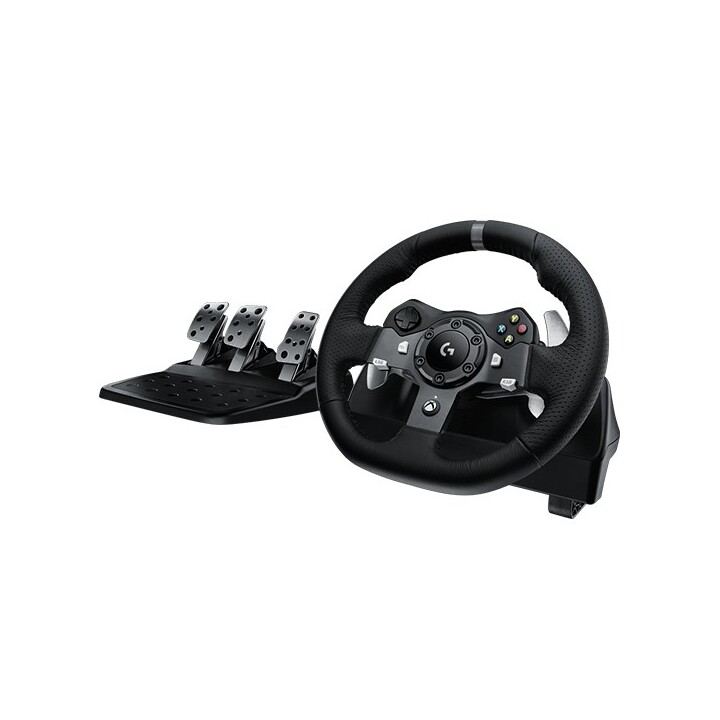 Volante Logitech G G920 Negro USB + Pedales analógicos para MAC, PC y Xbox