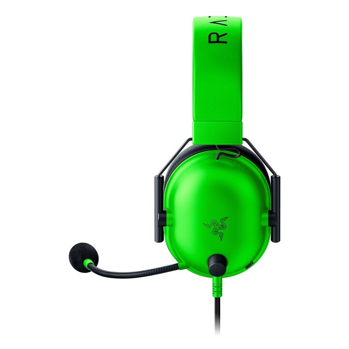 Razer BlackShark V2 X – Kabelgebundenes Gaming-Headset mit Kopfbügel, grün, schwarz