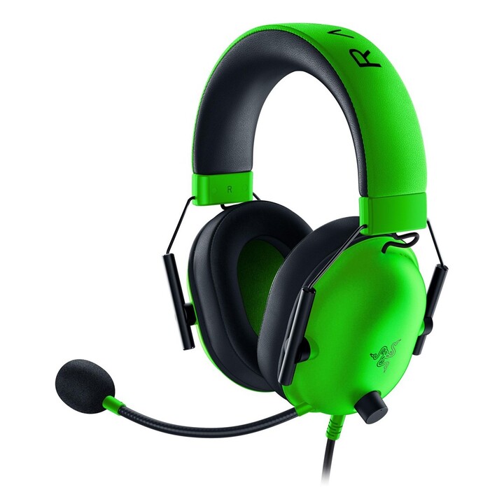 Razer BlackShark V2 X Cuffie da gioco con archetto, con cavo, verde, nero