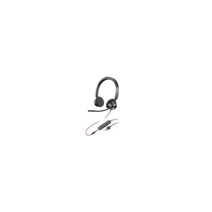 Poly Blackwire 3315 USB-A-Kopfhörer, schwarz