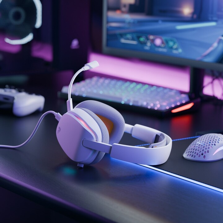 Glorious Gaming Glorious GHS Eternal RGB - Stereo Gaming Headset for PC, PS5, PS4, and Switch - Unique, Custom-Fitted Earbuds, D