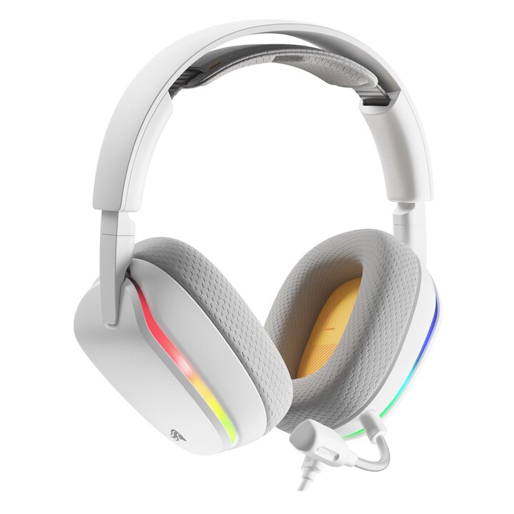 Glorious Gaming Glorious GHS Eternal RGB - Stereo Gaming Headset for PC, PS5, PS4, and Switch - Unique, Custom-Fitted Earbuds, D
