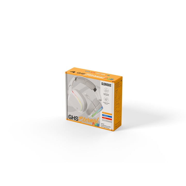 Glorious Gaming Glorious GHS Eternal RGB - Stereo Gaming Headset for PC, PS5, PS4, and Switch - Unique, Custom-Fitted Earbuds, D