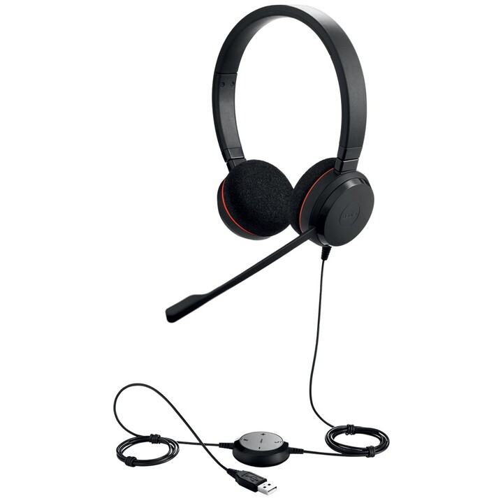 Jabra Evolve 20 Wired Headset with Headband for the Office/Call Center