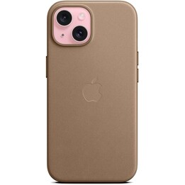 Custodia Magsafe color talpa per iPhone 15 Apple in tessuto fine