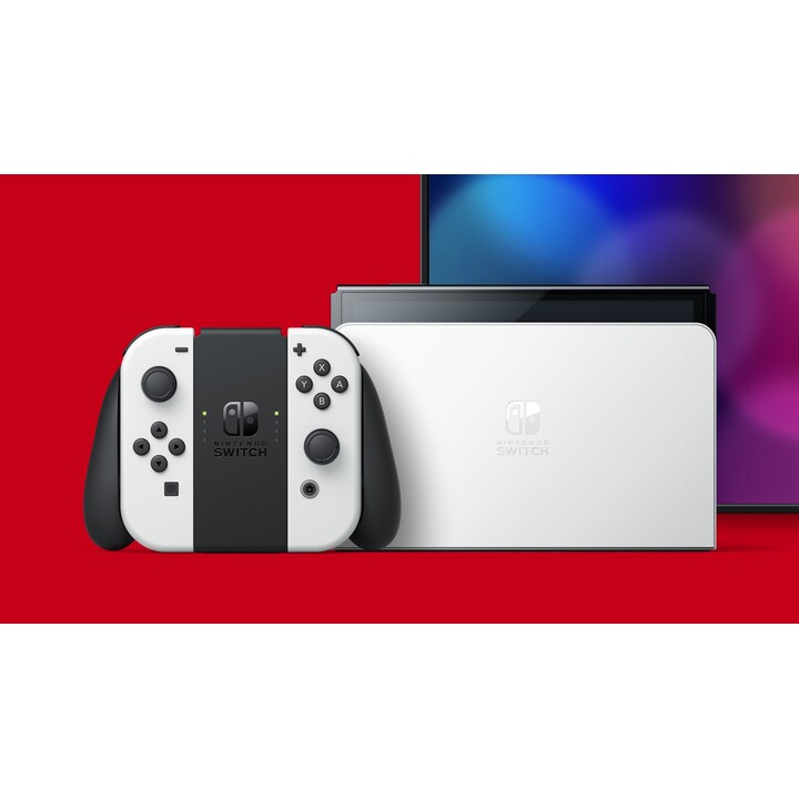 Nintendo Switch OLED Handheld Game Console 17.8cm (7") 64GB Touchscreen WiFi Black, White