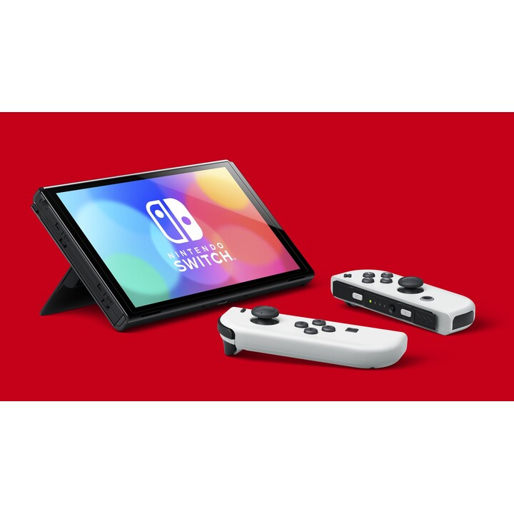 Console di gioco portatile Nintendo Switch OLED 17,8 cm (7") 64GB Touchscreen WiFi Nero, Bianco