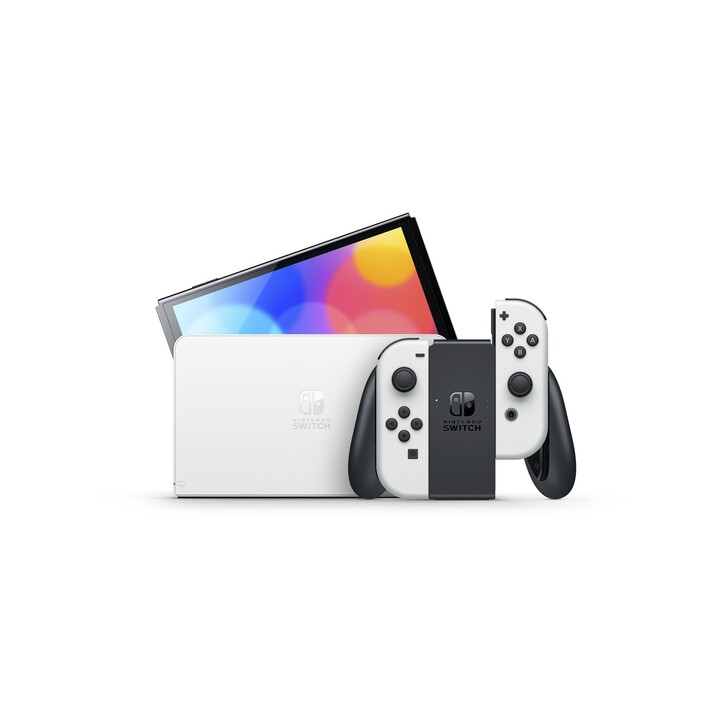 Nintendo Switch OLED videoconsola portátil 17,8 cm (7") 64GB Pantalla táctil Wifi Negro, Blanco
