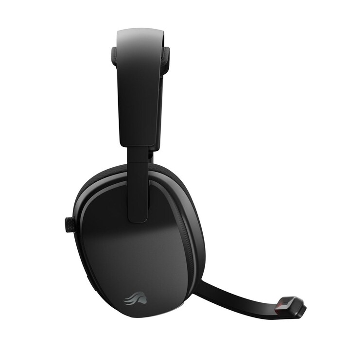 Glorious Gaming GHS Wireless InfinitePlay Cuffie da gioco wireless con archetto, Bluetooth e base di ricarica, nero