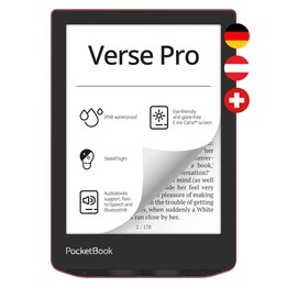 PocketBook Verse Pro E-Reader, Red (PB634-3-WW)