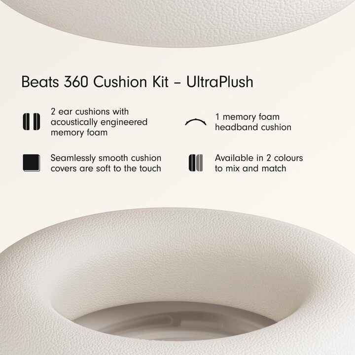 Beats 360 UltraPlush Beige Earpad Set