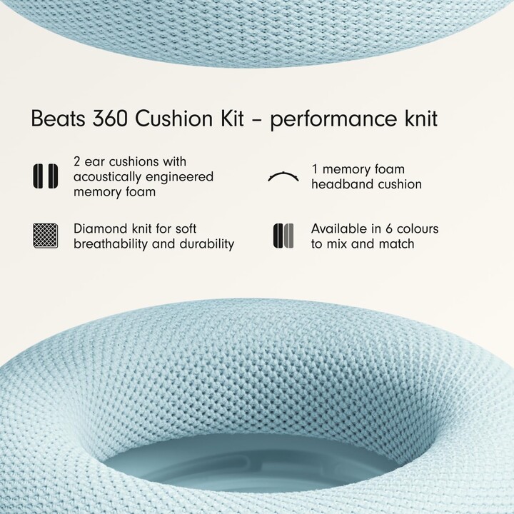 Beats 360 Performance Knit Earpad Set, Light Blue