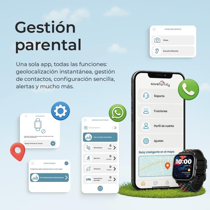 Savefamily Enjoy Smartwatch Blue Sf-Rjoyn – Leichte Gebrauchsspuren