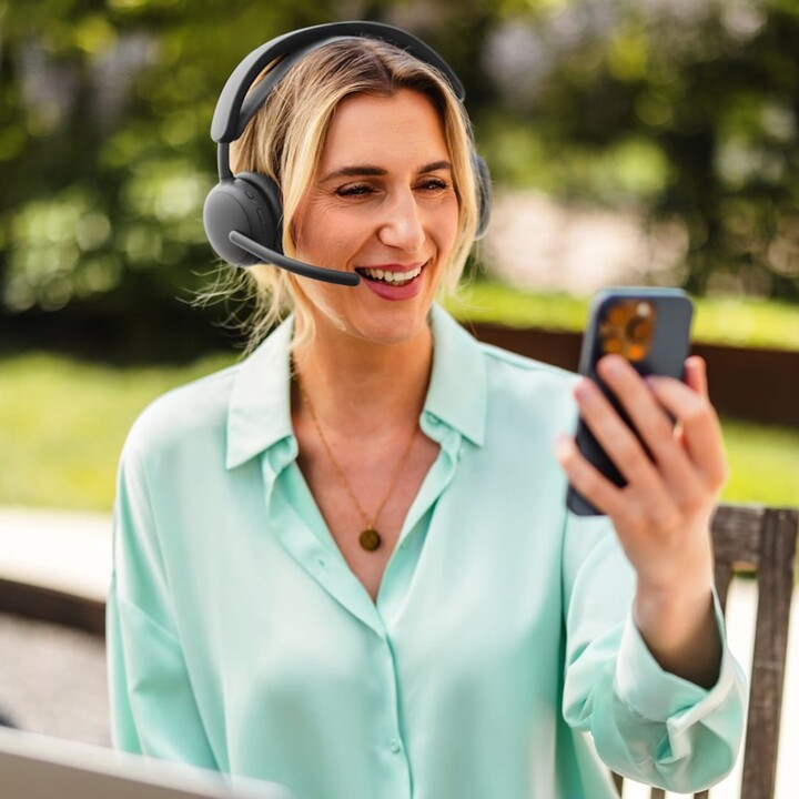 Logitech Zone Wireless 2 ES: kabellose Kopfhörer mit Geräuschunterdrückung, adaptiver Hybrid-ANC-Technologie, Bluetooth, Fast-Pa