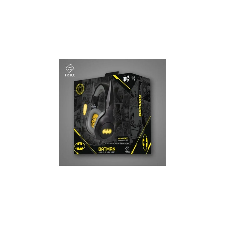 Casque gaming à arceau avec fil BLADE DC BATMAN - Prise jack 3,5 mm · Microphone · Noir