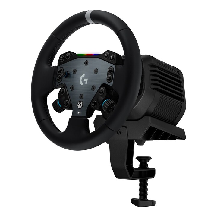 Logitech G RS50 System, 3-teiliges Simulationslenkrad-Set – RS50-Lenkradbasis mit Direktantrieb (8 N⋅m), RS Wheel Hub mit 13 Tas