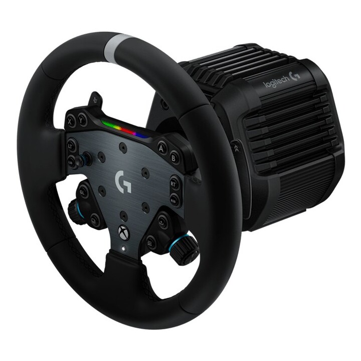 Logitech G RS50 System, 3-teiliges Simulationslenkrad-Set – RS50-Lenkradbasis mit Direktantrieb (8 N⋅m), RS Wheel Hub mit 13 Tas