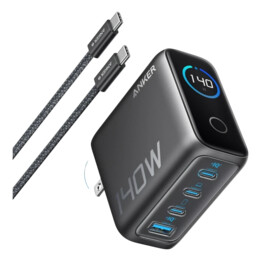 Cargador Anker Zolo GaN 140W Gris 1x USB-A + 3x USB-C