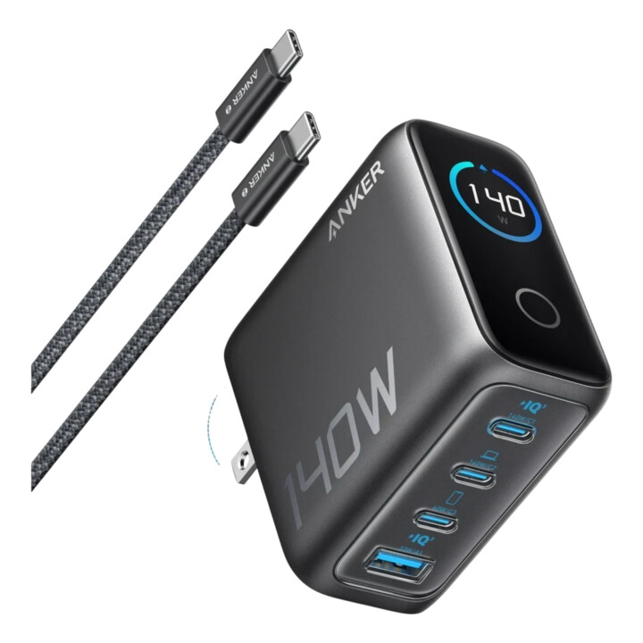 Anker Zolo GaN 140W Gray Charger 1x USB-A + 3x USB-C