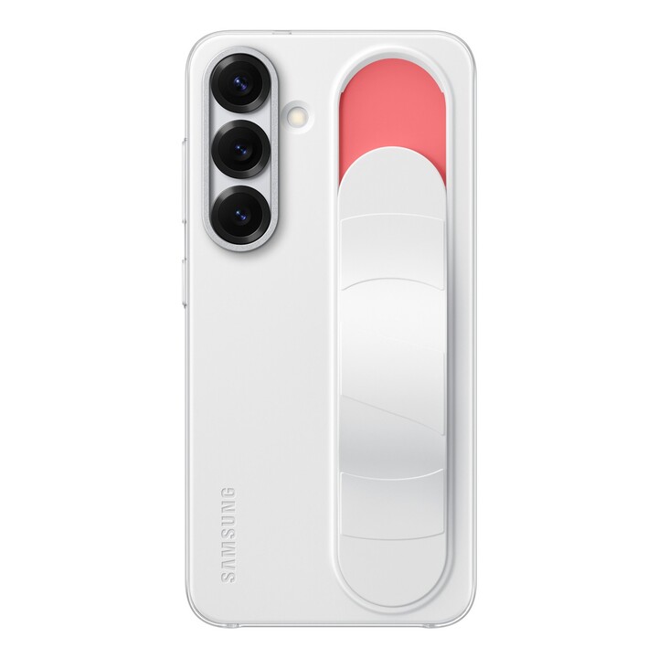 Étui Samsung Standing Grip pour Galaxy S25 (Blanc)