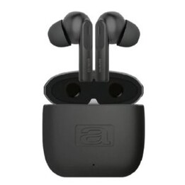 Fone de ouvido intra-auricular Bluetooth Aiwa EBTW-200 TWS ENC DSP 4H com microfone, cor preta