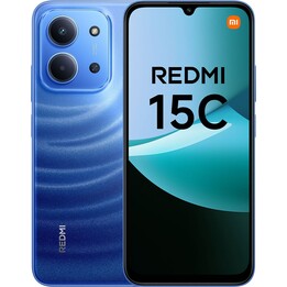 Smartphone Xiaomi Redmi 15C, 128Go, 6Go RAM, 6.9 HD+, MediaTek Helio G81-Ultra, 6000 mAh, Bleu