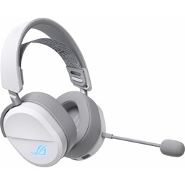 Cuffie da gioco wireless e cablate Asus Rog Pelta con USB Type-C e Bluetooth, bianche