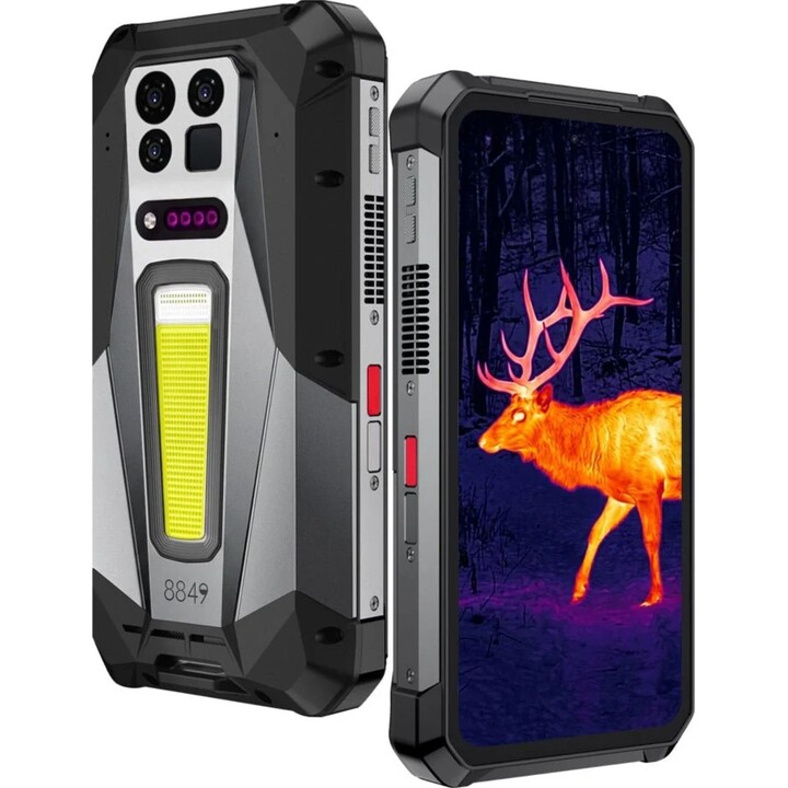 Smartphone Unihertz 8849 Tank 5 Pro 5G, 18 GB, 512 GB, 6,73-Zoll-AMOLED-Display, 17.600 mAh, Grau