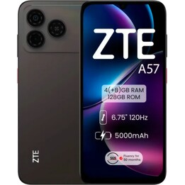 ZTE A57, 4 GB, 128 GB, 6,75 HD+, 5000 mAh, Preto