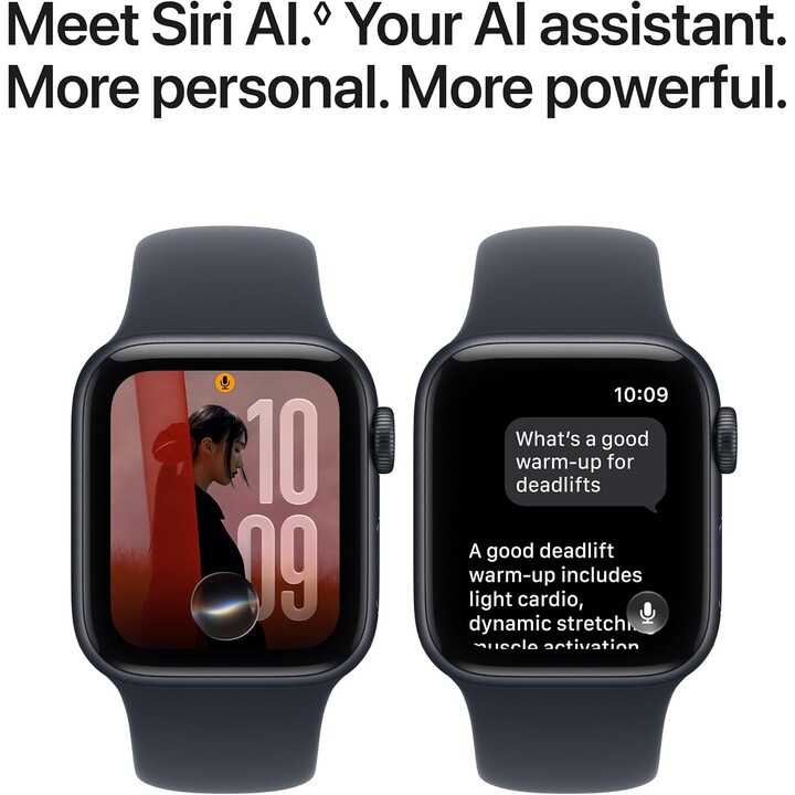 Apple Watch SE3 2026 com GPS e rede móvel, 40 mm, caixa em alumínio Starlight, bracelete Sport na cor areia, tamanhos M/L