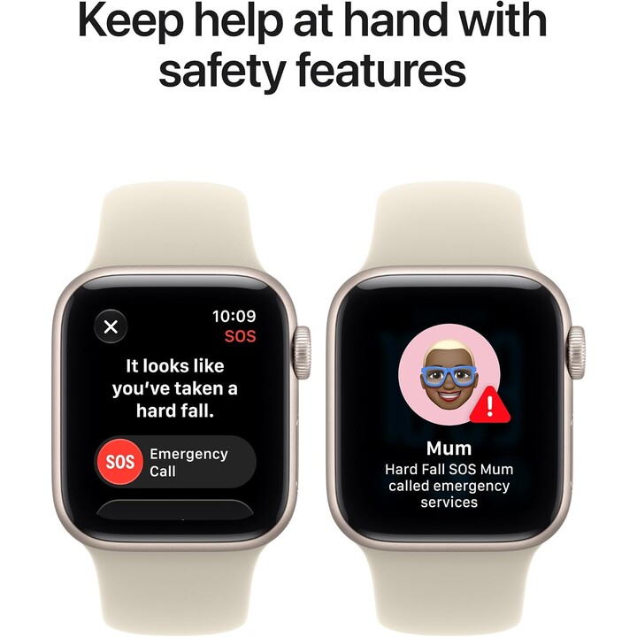 Apple Watch SE3 2026 GPS Cellular 40mm carcasa de aluminio Starlight y correa deportiva color arena M/L
