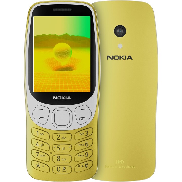 Nokia 3210 4G 2024 double SIM, couleur or