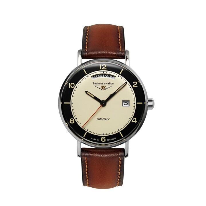 Relógio Bauhaus Aviation 24622, automático 41mm