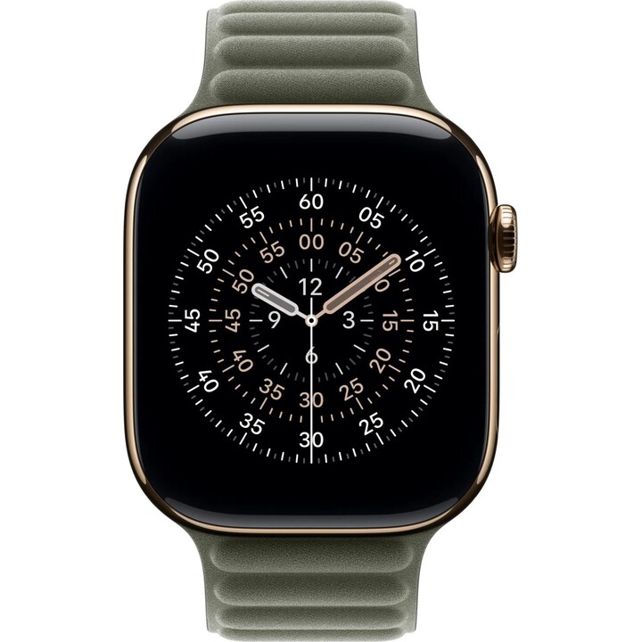 Pulseira para Apple Watch de 46 mm, cinzento salva, com elos magnéticos - S/M