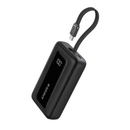 Power Bank Anker Zolo 10000mAh Preto MagSafe 7,5W 30W USB-C 10000