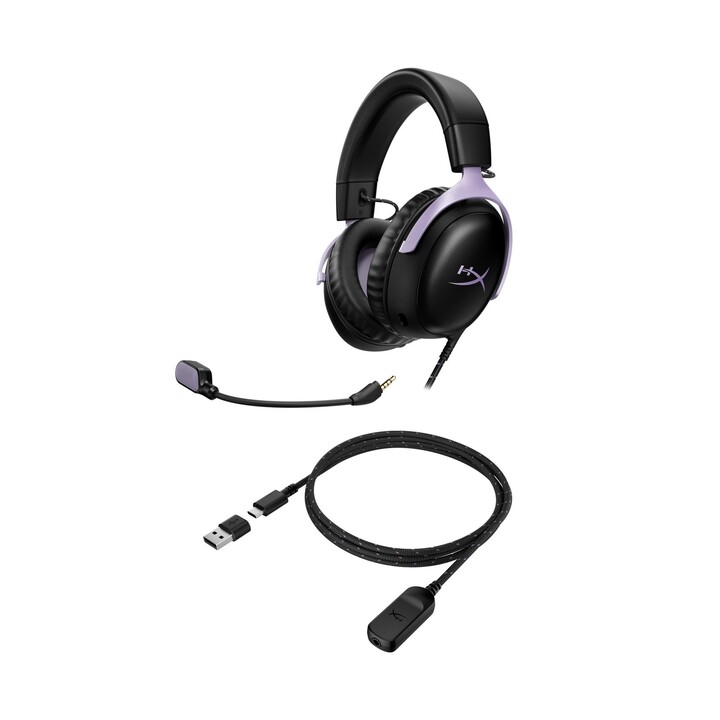 Casque gaming Cloud III Noir Lavande - DF7F0AA