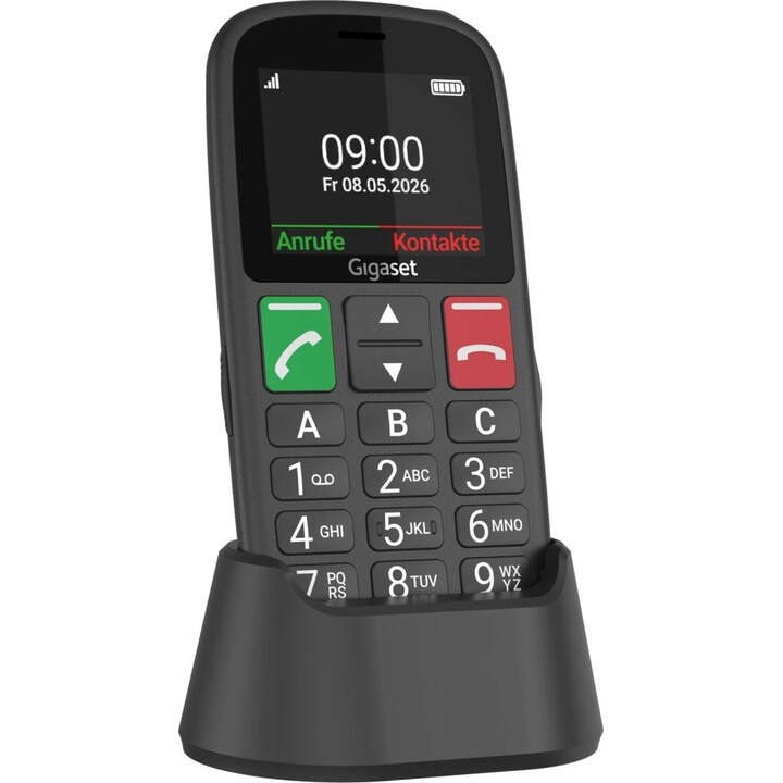 Gigaset GL30 – Seniorentelefon, schwarz