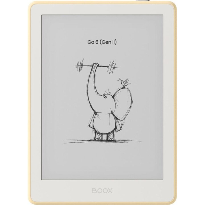 Tablet Onyx Boox Go 6 Gen II con tecnologia e-Ink, giallo