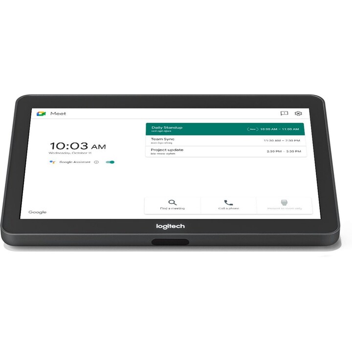 Logitech Tap 939001950 10.1 Inch HD Touch Controller CAT5e Kit USB C HDMI Teams Zoom Motion Sensor